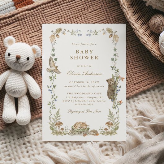 Bosverhaal Baby Shower Kaart