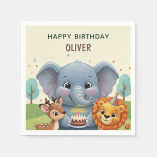 Bosverhaal Boek Dieren Gefeliciteerd Servet