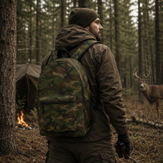Bosverkenning Woodland Camouflagepatroon Bedrukte Rugzak