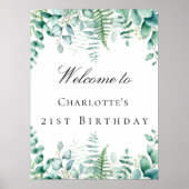 Bosverwelkoming van het bosareaal van de partij Eu Poster (Voorkant)