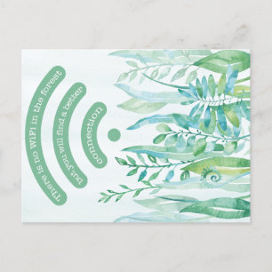 Bosvloer - tropische bladeren plus citaat briefkaart
