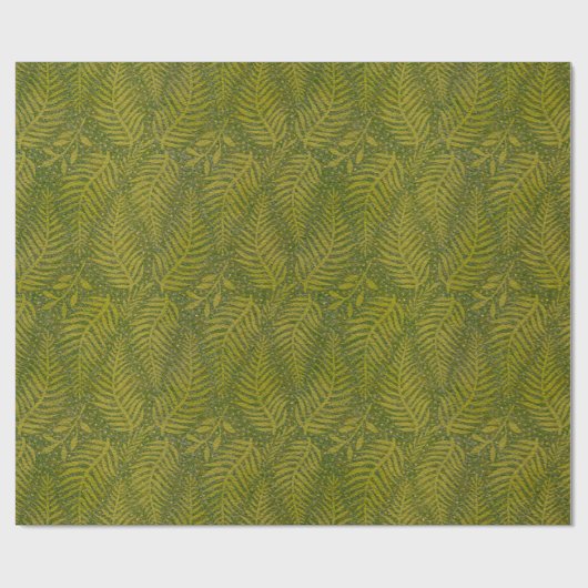 Bosvloergroen Cadeaupapier (Vlak)
