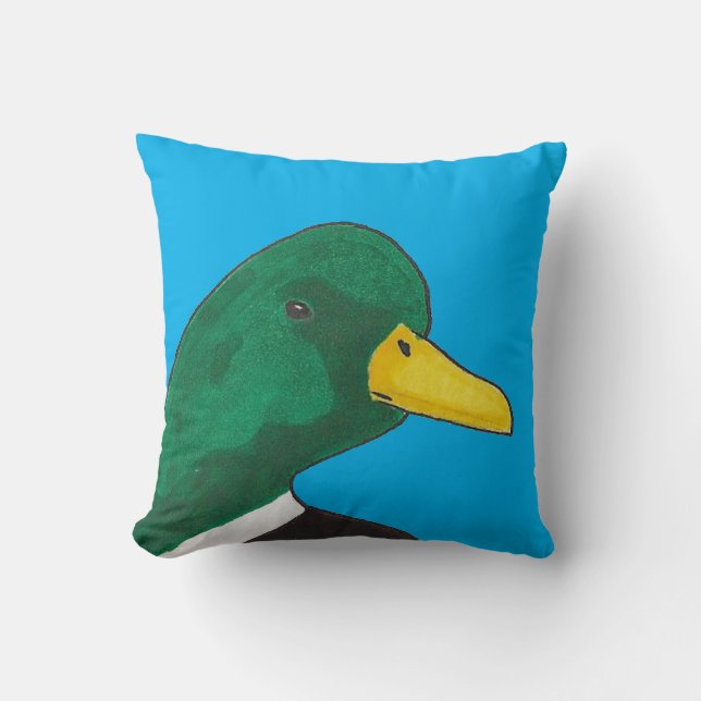 Bosvogel Wilde Eend Worp Kussen (Voorkant)
