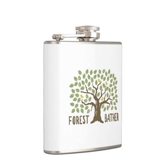 Bosvogelbadgasten Heupfles (Rechts)