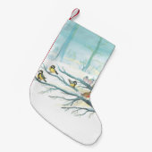 Bosvogels in de winter kleine kerstsok (Voorkant (Hangend))