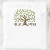 Bosvogels Rechthoekige Sticker (Tas)