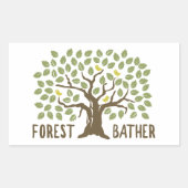 Bosvogels Rechthoekige Sticker (Voorkant)