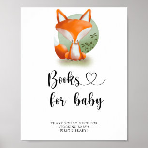 Bosvos - boeken voor baby poster