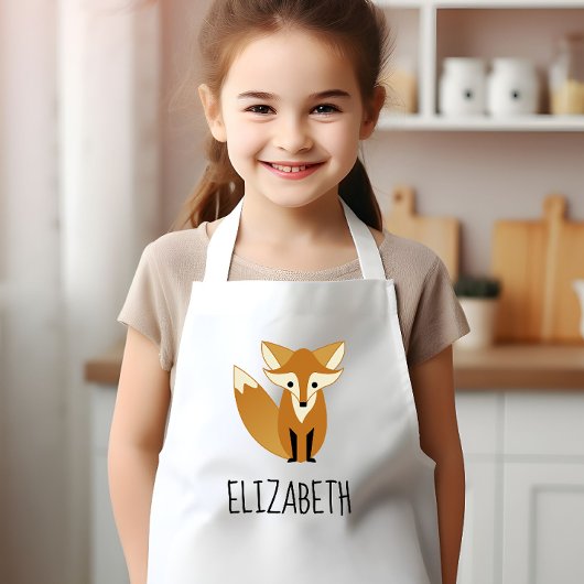 Bosvos Cute Persoonlijk Kinder Schort