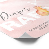 Bosvos Diaper Raffle Baby Shower Bord Poster (Hoek)