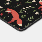 Bosvos Fox Botanisch Patroon Bureaumat (Hoek)