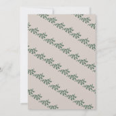Bosvos Greenery Baby Shower Rustiek Kaart (Achterkant)