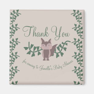 Bosvos Greenery Baby Shower Rustieke Cadeaus Maar Magneet