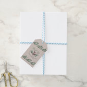 Bosvos Groene Baby Shower Rustiek Cadeaulabel (Met Touw)
