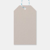 Bosvos Groene Baby Shower Rustiek Cadeaulabel (Achterkant)