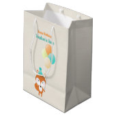 Bosvos met ballonnen medium cadeauzakje (Achterkant Gekanteld)