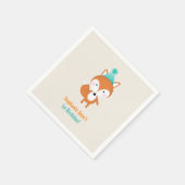 Bosvos met ballonnen servetten (Hoek)