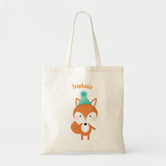 Bosvos met ballonnen tote bag (Voorkant)