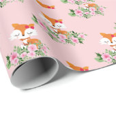 bosvos, schattige vos, cadeaupapier (Rol Hoek)