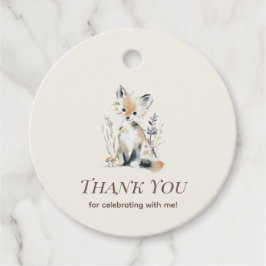 Bosvos Thank You-tag Bedankjes Labels