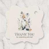 Bosvos Thank You-tag Bedankjes Labels (Achterkant)