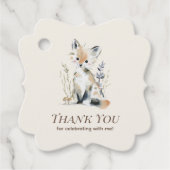 Bosvos Thank You-tag Bedankjes Labels (Voorkant)