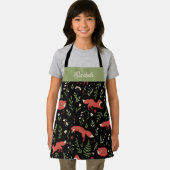 Bosvos Vos Botanische Gepersonaliseerde Kinderen Schort (Insitu)