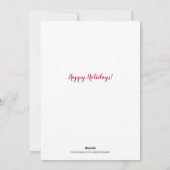 Bosvos Vos In Sneeuw Kerstmis Feestdagenkaart (Achterkant)