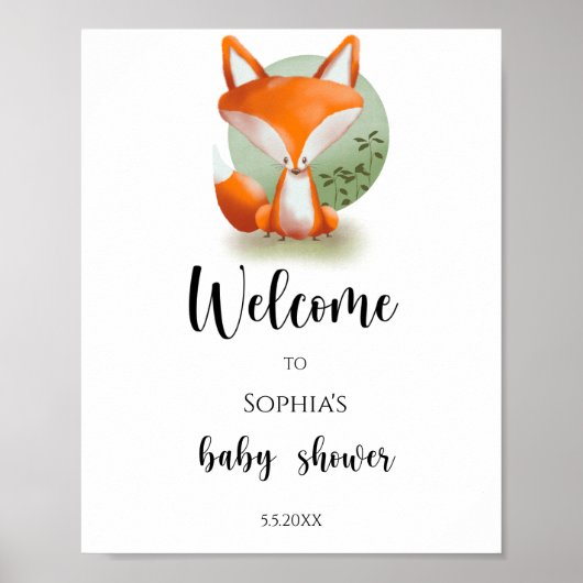 Bosvos - Welkom Poster (Voorkant)