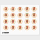 Bosvosje Bedankt Ronde Sticker (Vel)