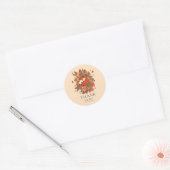 Bosvosje Bedankt Ronde Sticker (Envelop)