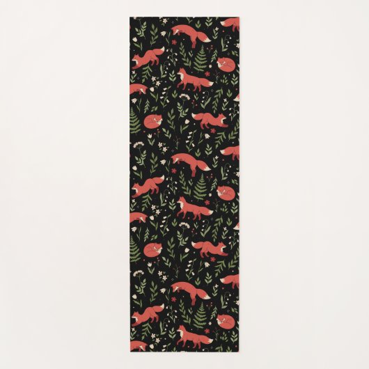 Bosvospat Botanisch Patroon Yogamat (Voorkant)