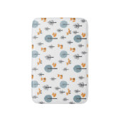 Bosvossen:  witte achtergrond badmat (Voorkant Verticaal)