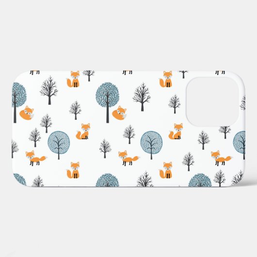 Bosvossen: witte achtergrond Case-Mate iPhone case (Achterkant (horizontaal))