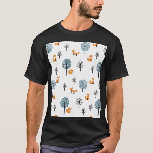 Bosvossen: witte achtergrond t-shirt (Voorkant)