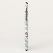 Bosvosvos & Bloemige Bladmonogram Case-Mate iPhone Case (Achterkant/links)