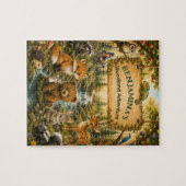 Bosvrienden Aangepaste Naam Kinder Cadeau Legpuzzel (Horizontaal)