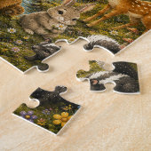 Bosvrienden Aangepaste Naam Kinder Cadeau Legpuzzel (Zijkant)