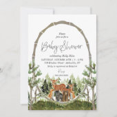 Bosvrienden Baby shower Woodland Kaart (Voorkant)