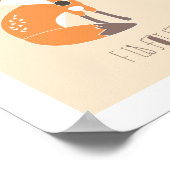 Bosvrienden - F is voor Vos Kunstprint Poster (Hoek)