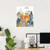 Bosvrienden in de berg poster (Thuiskantoor)