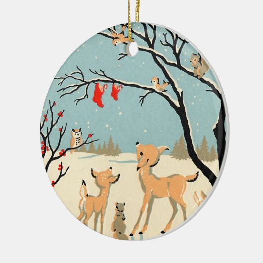  bosvrienden keramisch ornament (Links)