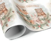 Bosvrienden Kerst Wrap Cadeaupapier (Rol Hoek)