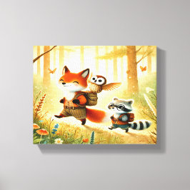 Bosvrienden Nursery Canvas Wandkunst