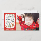 Bosvrienden | Wit | Foto Feestdagenkaart (Voorkant)