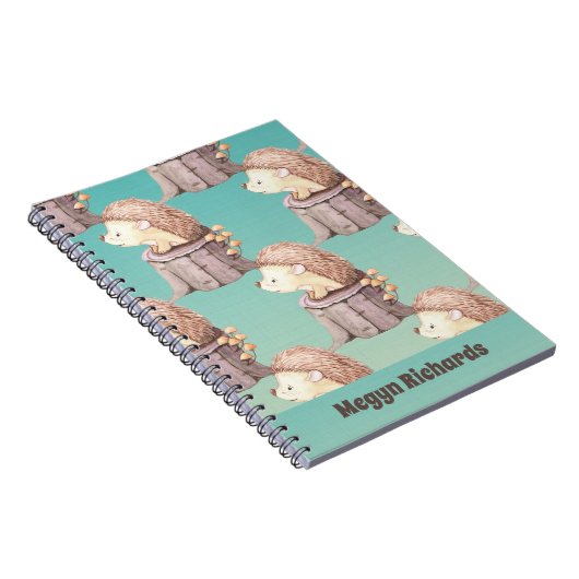 Bosvriendjes Knuffel Baby Egel Notitieboek (Rechterzijde)