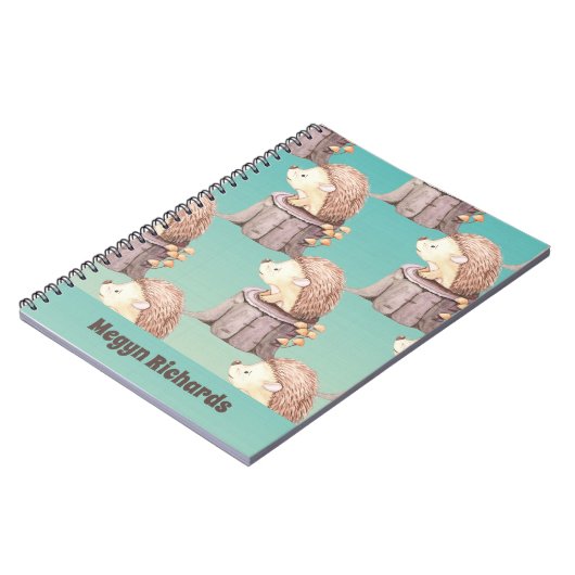 Bosvriendjes Knuffel Baby Egel Notitieboek (Linkerzijde)