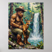Bosvriendschap: Bigfoot en de Fawn Poster (Voorkant)