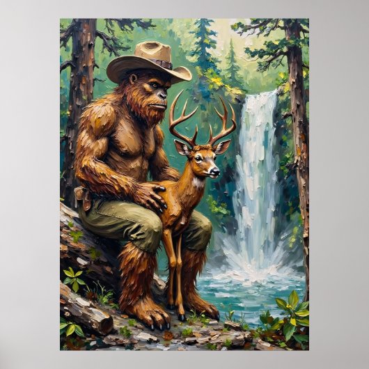 Bosvriendschap: Bigfoot en de Fawn Poster (Voorkant)