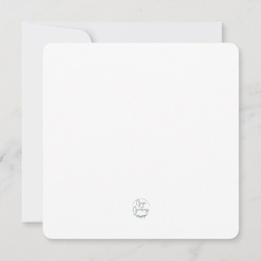 Bosvriendschappelijke Kaart Birthday Party Invitat (Achterkant)